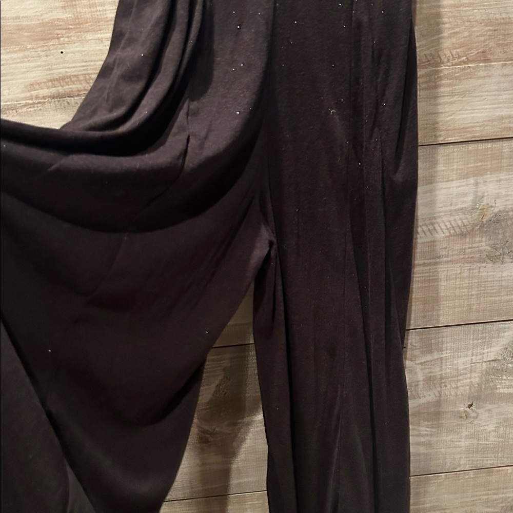 NWOT Free people Beach Black Sleeveless wide leg Jumpsuit with Tie Straps S-M - Picture 5 of 10